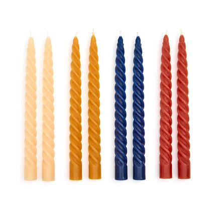 Twist Taper Candles in Gift Box | Set of 2