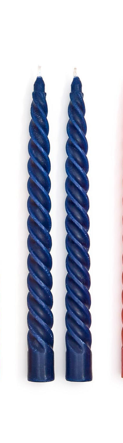 Twist Taper Candles in Gift Box | Set of 2