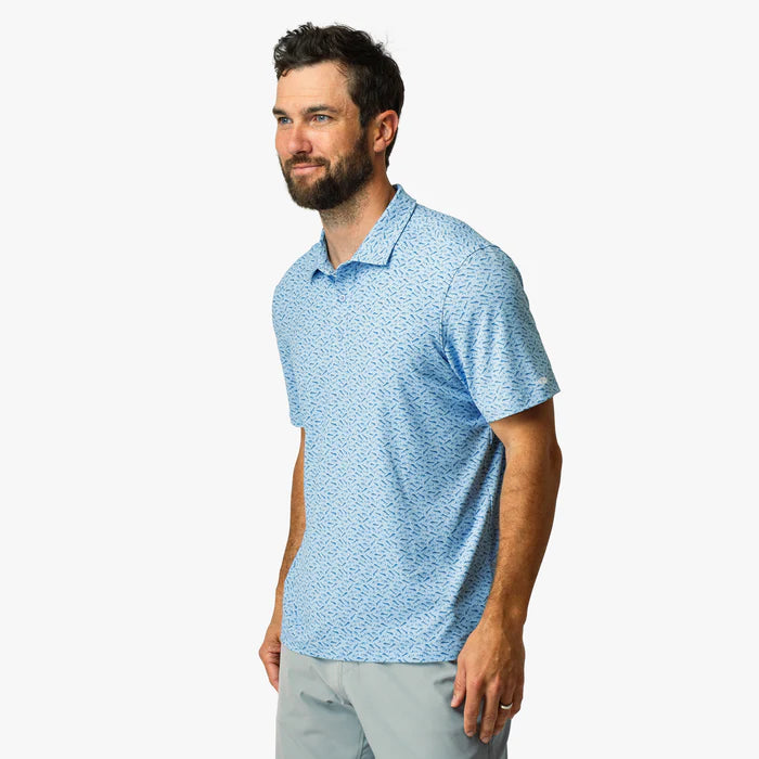 Boatbar Printed Performance Polo Shirt | Aftco
