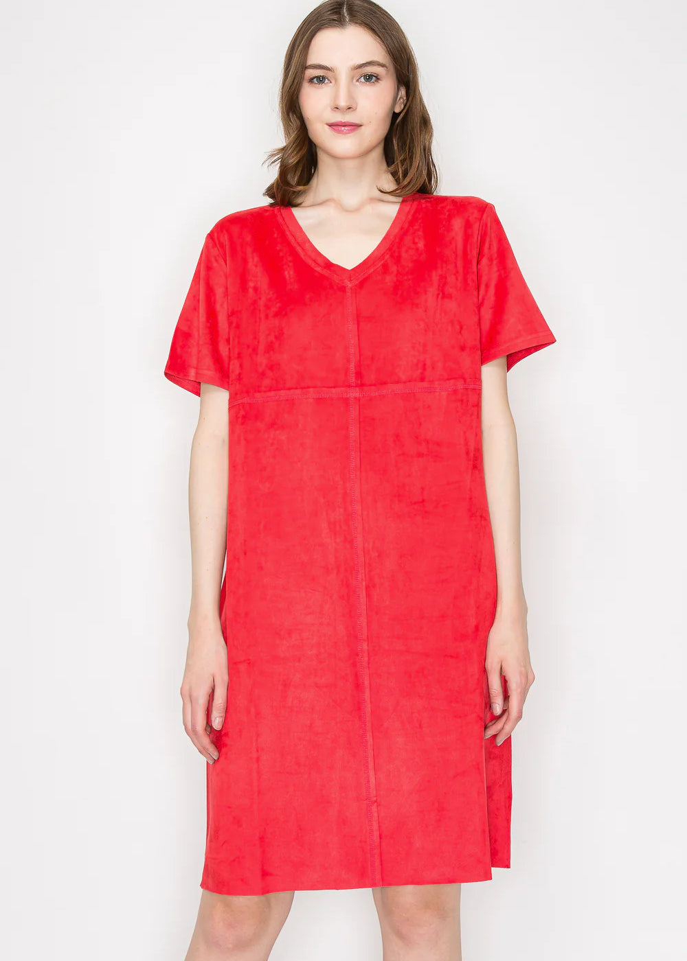 Audrey V-Neck Short Sleeve Dress