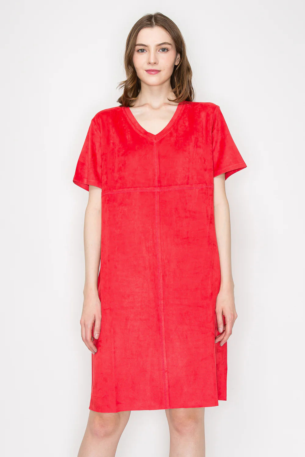 Audrey V-Neck Short Sleeve Dress