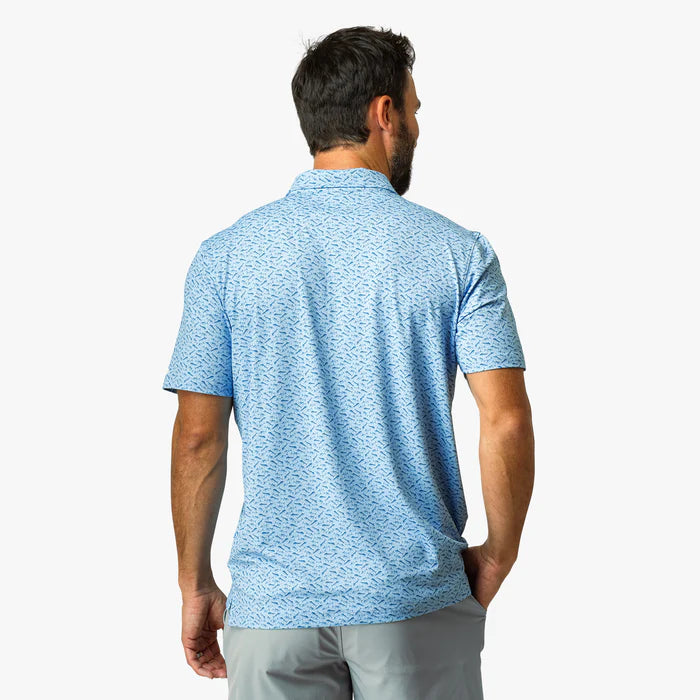 Boatbar Printed Performance Polo Shirt | Aftco
