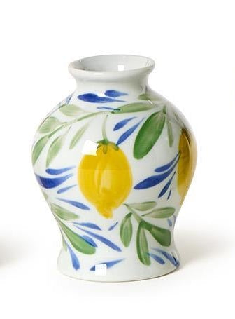 Lemon Grove Hand Painted Mini Vases