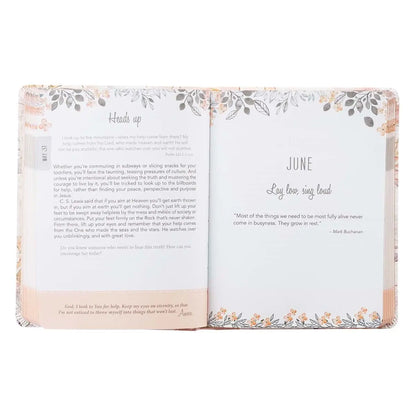 Devotional Faux Leather Book | Walking In Grace