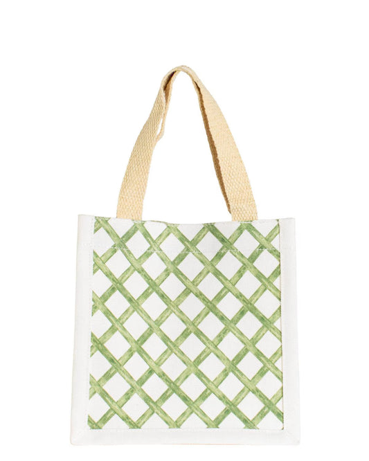 Watercolor Trellis Petite Gift Tote