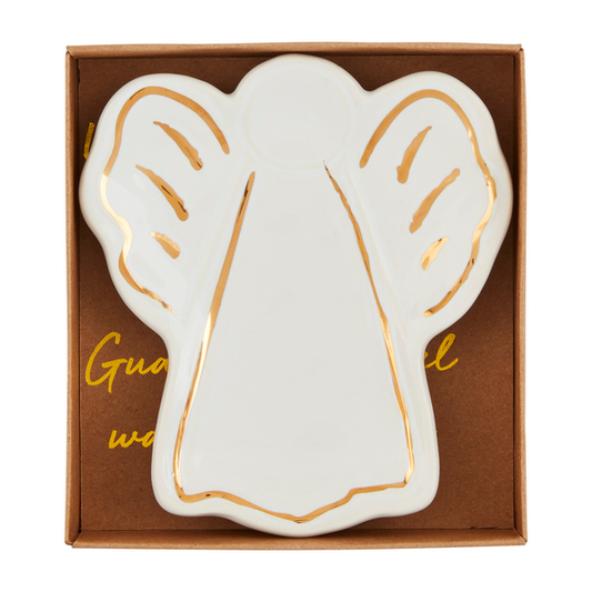 Long Outline Wing Angel Tidbit Dish