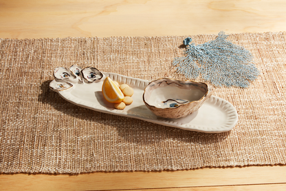Oyster Tidbit and Tray Set