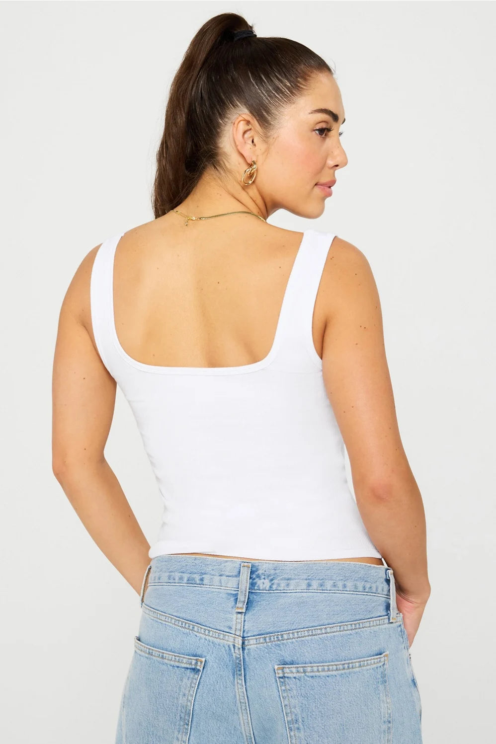 Daily Rib Square Neck Tank | Fabletics