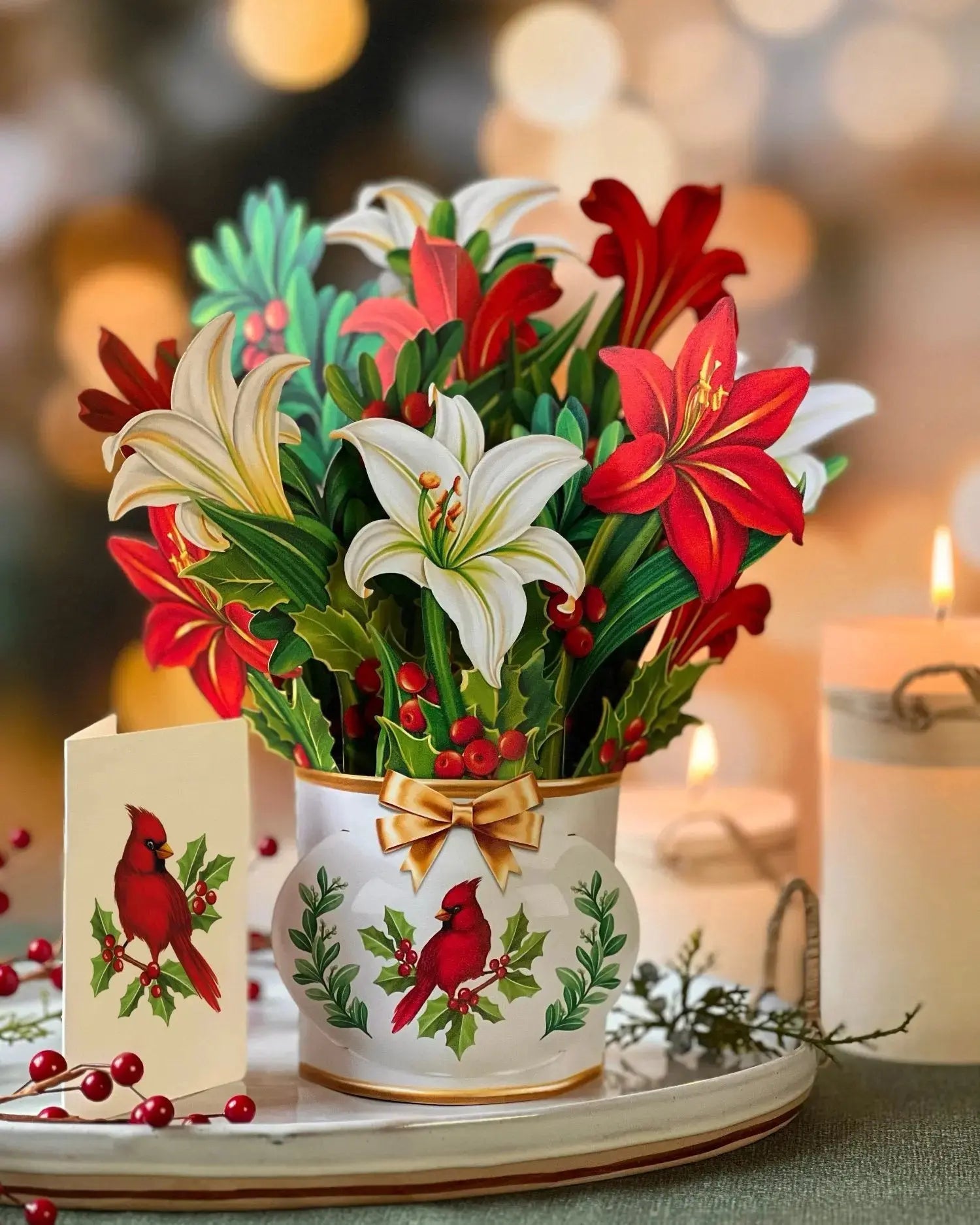 Pop Up Card | Winter Joy Bouquet