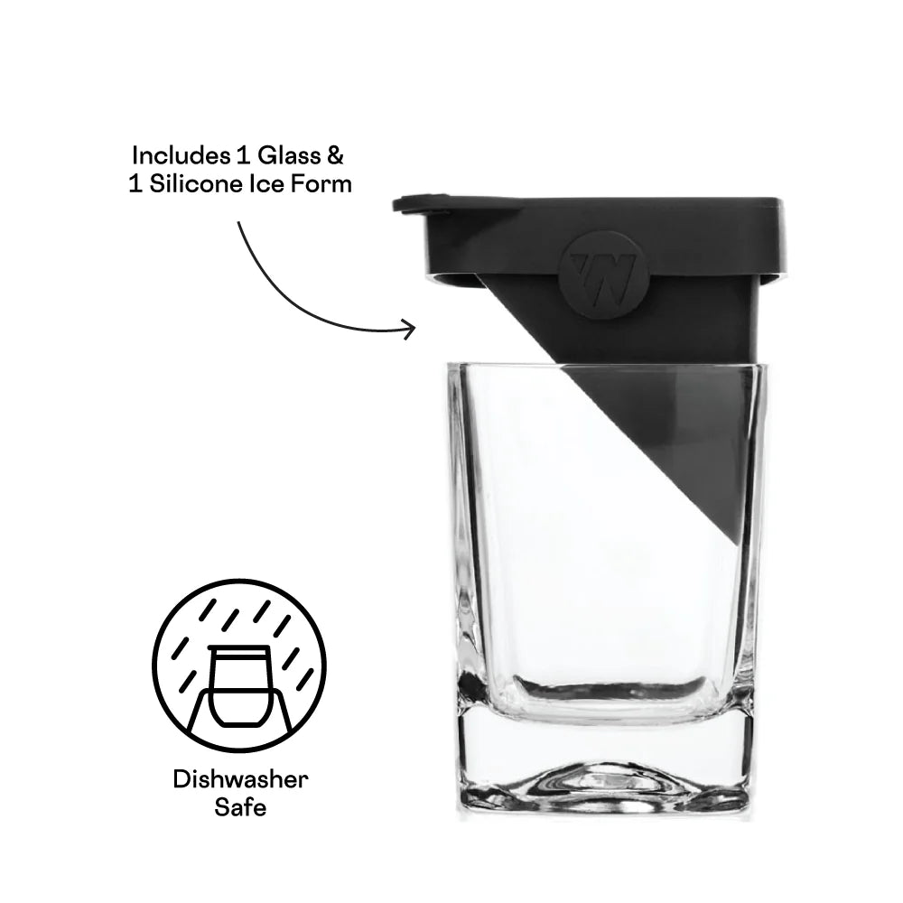 Ice Wedge Whiskey Glass | 9oz | CORKCICLE