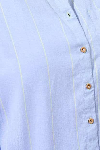 Yarn Dye Stripe Button Shirt
